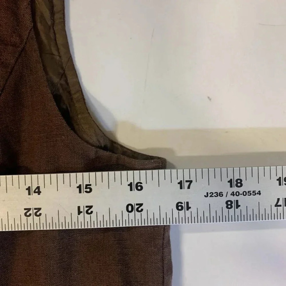 Pendleton Women's Vintage‎ Linen Full Zip Made in Hong Kong Vest Size 4 - Picture 10 of 11